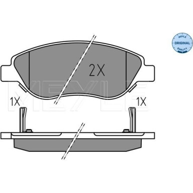 Meyle Bremsbelagsatz, Scheibenbremse MEYLE-ORIGINAL: True to OE 025 224 7619
