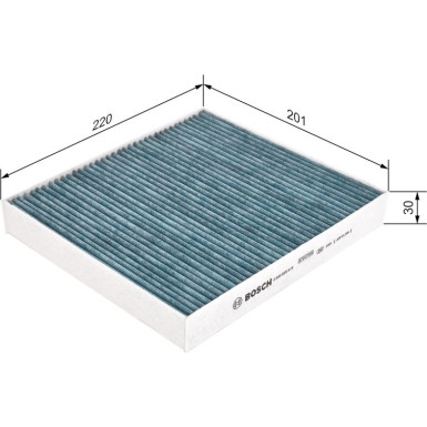 BOSCH 0 986 628 519 Innenraumfilter BOSCH 0 986 628 519 Innenraumfilter