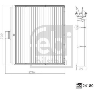 FEBI BILSTEIN 24180 Innenraumfilter FEBI BILSTEIN 24180 Innenraumfilter