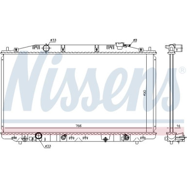 Nissens | Kühler, Motorkühlung | 68096