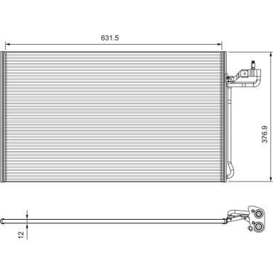 814322 Kondensator, Klimaanlage