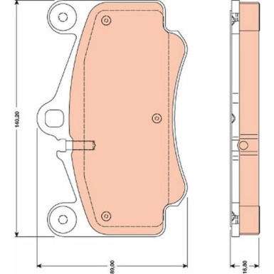 GDB1778 Bremsbelagsatz, Scheibenbremse