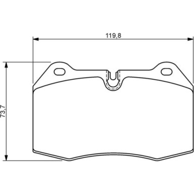 BOSCH Bremsbelagsatz, Scheibenbremse 0 986 494 282