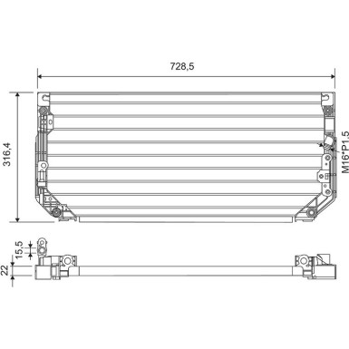 812697 Kondensator, Klimaanlage 812697 Kondensator, Klimaanlage