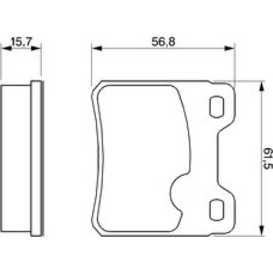 0 986 460 955 Bremsbelagsatz, Scheibenbremse