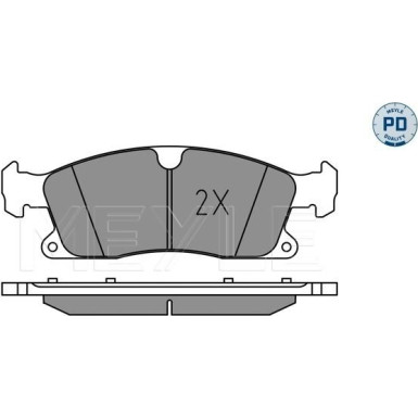 025 251 9219/PD Bremsbelagsatz, Scheibenbremse MEYLE-PD: Advanced performance and design.