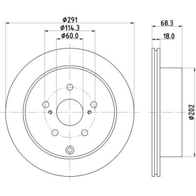 Hella | Bremsscheibe | 8DD 355 105-421