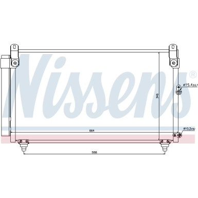 Nissens | Kondensator, Klimaanlage | 940191