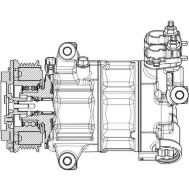 Mahle | Kompressor, Klimaanlage | ACP 654 000P