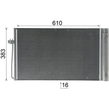 AC 345 000P Kondensator, Klimaanlage BEHR *** PREMIUM LINE ***