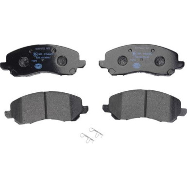 Hella | Bremsbelagsatz, Scheibenbremse | 8DB 355 009-671