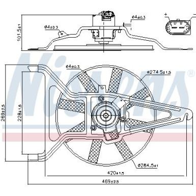 85041 Lüfter, Motorkühlung 85041 Lüfter, Motorkühlung
