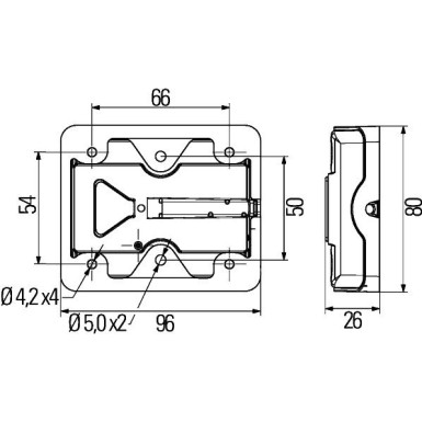 Hella | Heckleuchte | 2VB 980 720-501