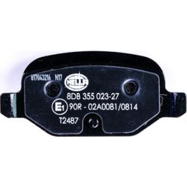 Hella | Bremsbelagsatz, Scheibenbremse | 8DB 355 023-271