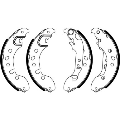 0 986 487 921 Bremsbackensatz