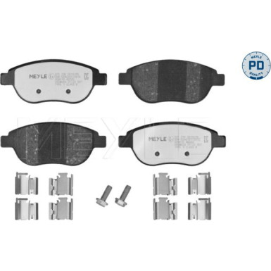 025 236 0019/PD Bremsbelagsatz, Scheibenbremse MEYLE-PD: Advanced performance and design.