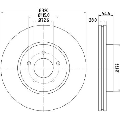 Hella | Bremsscheibe | 8DD 355 117-801