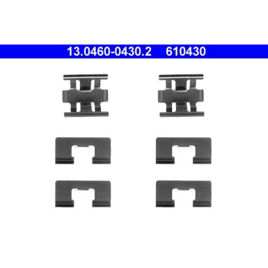 13.0460-0430.2 Zubehörsatz, Scheibenbremsbelag