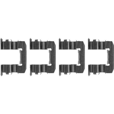 Hella | Zubehörsatz, Scheibenbremsbelag | 8DZ 355 204-021
