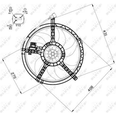 47508 Lüfter, Motorkühlung 47508 Lüfter, Motorkühlung