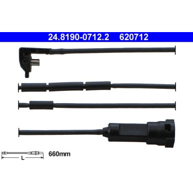 24.8190-0712.2 Warnkontakt, Bremsbelagverschleiß