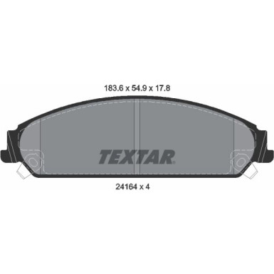 Textar Bremsbelagsatz, Scheibenbremse Q+ 2416401