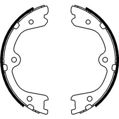 8DA 355 050-861 Bremsbackensatz, Feststellbremse