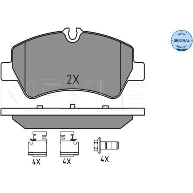 Meyle Bremsbelagsatz, Scheibenbremse MEYLE-ORIGINAL: True to OE 025 256 0418