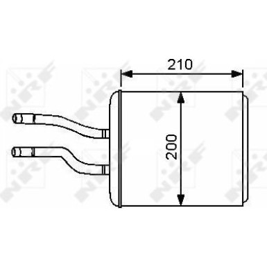 53244 Wärmetauscher, Innenraumheizung