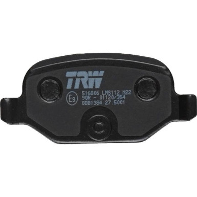 TRW | Bremsbelagsatz, Scheibenbremse | GDB1384