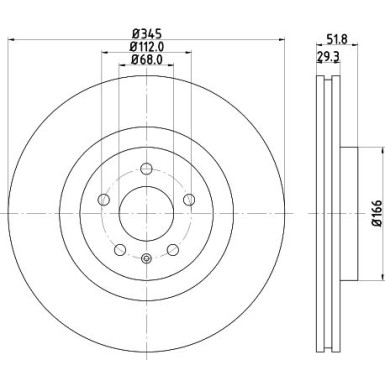Hella | Bremsscheibe | 8DD 355 128-731