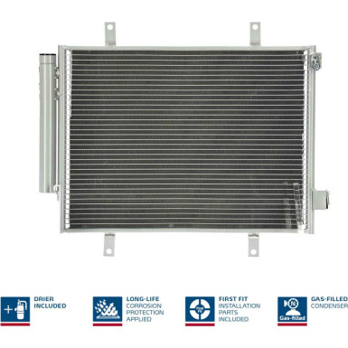 940747 Kondensator, Klimaanlage ** FIRST FIT **