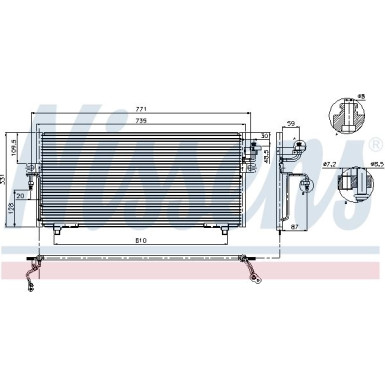 94299 Kondensator, Klimaanlage 94299 Kondensator, Klimaanlage