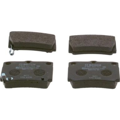 0 986 424 711 Bremsbelagsatz, Scheibenbremse