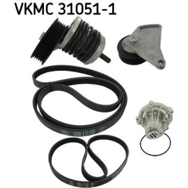 VKMC 31051-1 Wasserpumpe + Keilrippenriemensatz VKMC 31051-1 Wasserpumpe + Keilrippenriemensatz