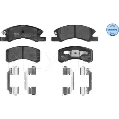 025 242 2914/W Bremsbelagsatz, Scheibenbremse MEYLE-ORIGINAL: True to OE.