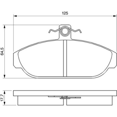 0 986 467 400 Bremsbelagsatz, Scheibenbremse 0 986 467 400 Bremsbelagsatz, Scheibenbremse