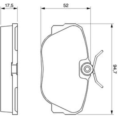 0 986 491 730 Bremsbelagsatz, Scheibenbremse
