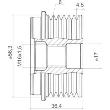 Valeo | Generatorfreilauf | 588431