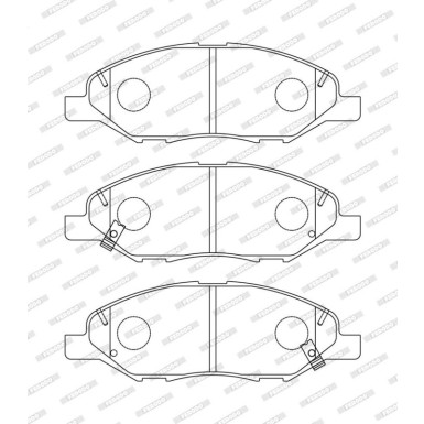 Ferodo Bremsbelagsatz, Scheibenbremse PREMIER ECO FRICTION FDB5303