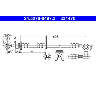 ATE Bremsschlauch 24.5270-0497.3