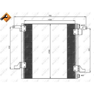 35526 Kondensator, Klimaanlage EASY FIT
