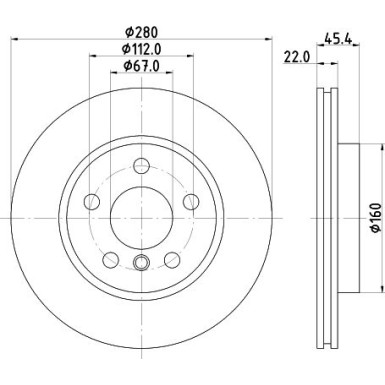 Hella | Bremsscheibe | 8DD 355 123-481