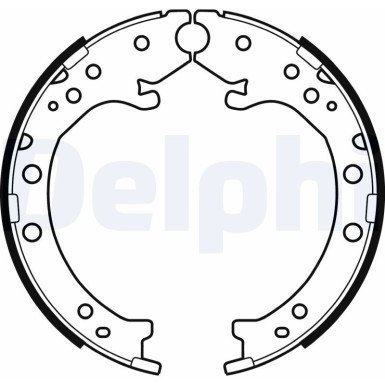 LS2034 Bremsbackensatz, Feststellbremse