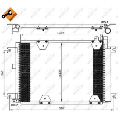 35580 Kondensator, Klimaanlage EASY FIT