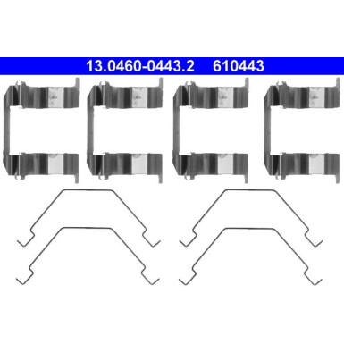 13.0460-0443.2 Zubehörsatz, Scheibenbremsbelag