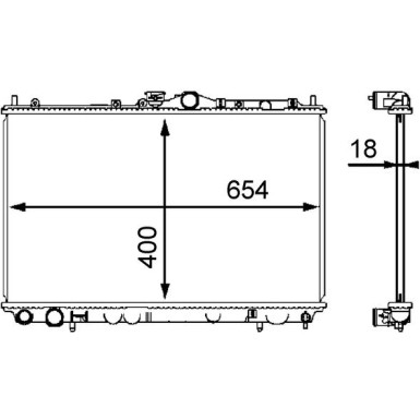 Mahle | Kühler, Motorkühlung | CR 549 000S
