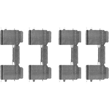 Hella | Zubehörsatz, Scheibenbremsbelag | 8DZ 355 205-041