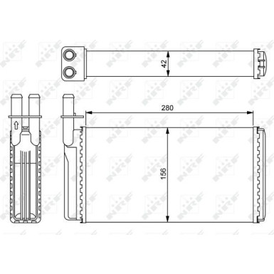54243 Wärmetauscher, Innenraumheizung 54243 Wärmetauscher, Innenraumheizung