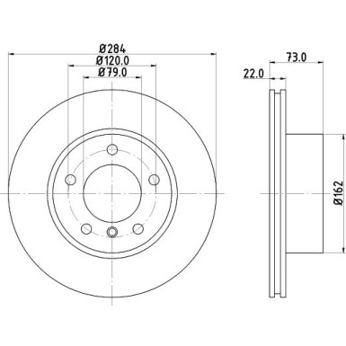 Hella | Bremsscheibe | 8DD 355 118-031